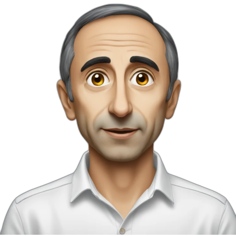 Eric Zemmour portant un drapeau français emoji