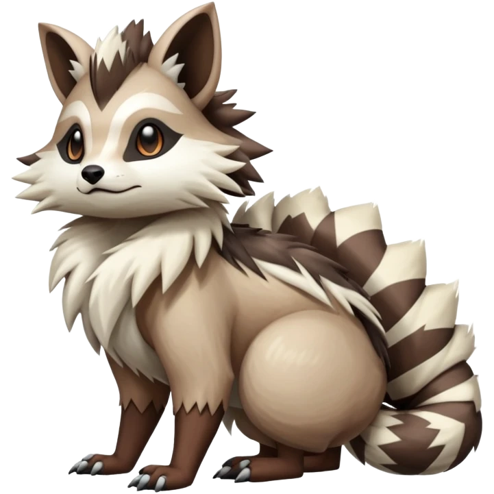 zigzagoon-linoone-furret-Fakémon-hybrid-creature (full body)  emoji