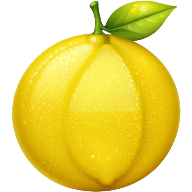 Sparkly lemon emoji