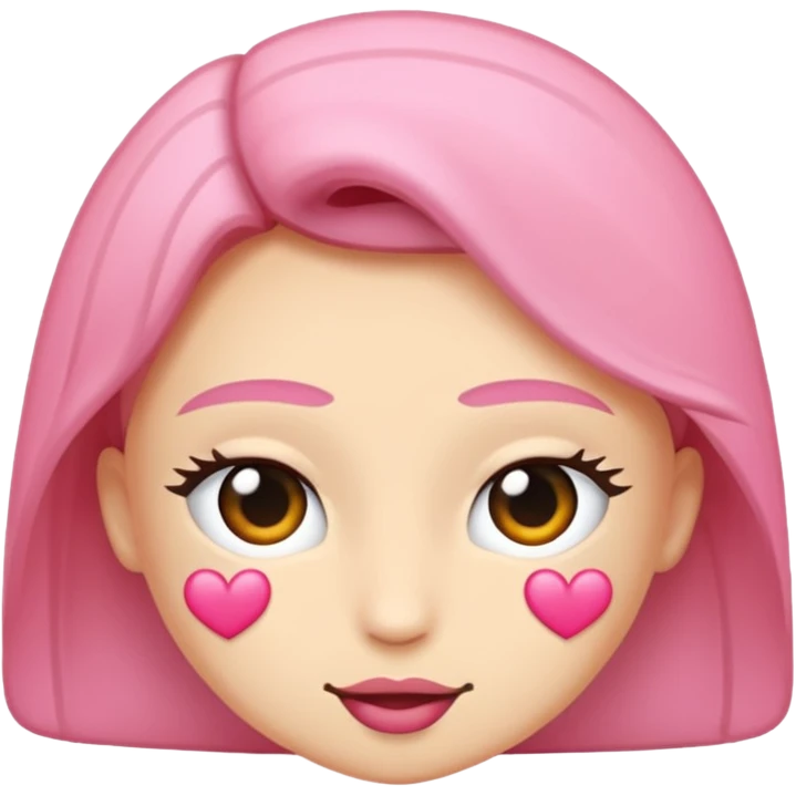 Pembe sihir tozlu ay emoji