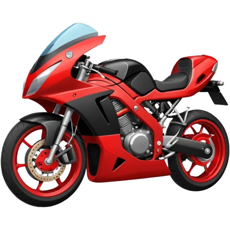 sports motorcycle lying on the ground emoji