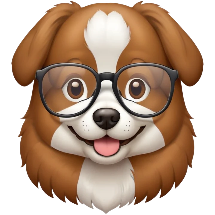 dog with glasess emoji