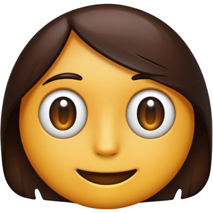 a transparent darkish brown emoji emoji