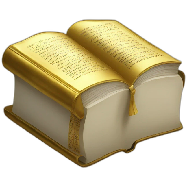 gold bible emoji