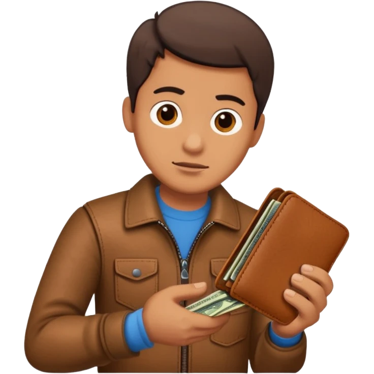 man taking out his wallet emoji