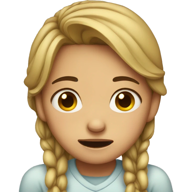 girl crying emoji