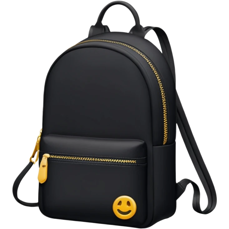 sac a dos plat noir emoji