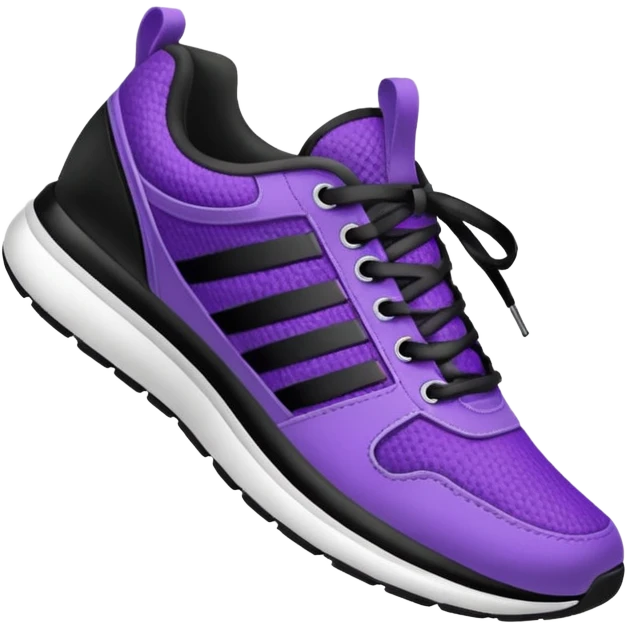 purple sneakers running emoji