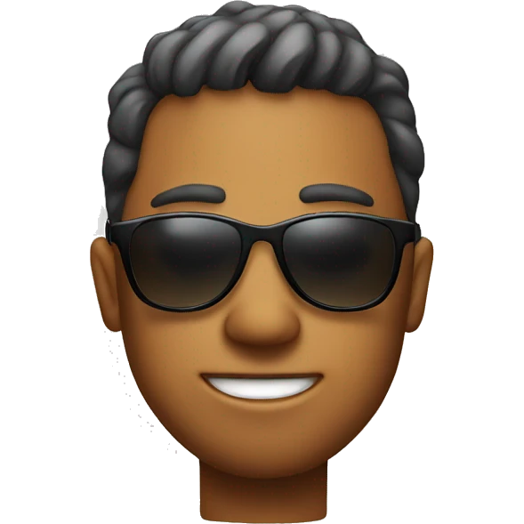 Cool emoticon wearing sunglasses emoji