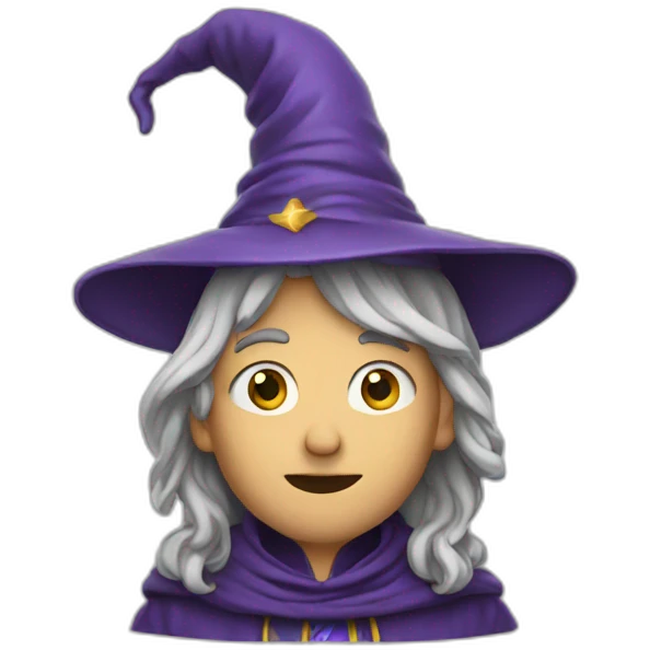 wizard with hand on chin emoji