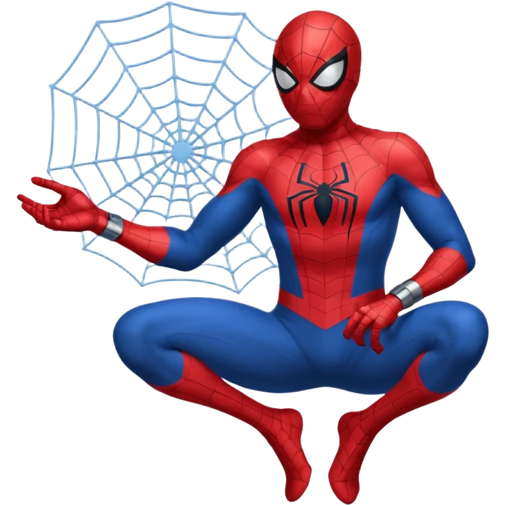 Spiderman shooting web from his wrist  emoji