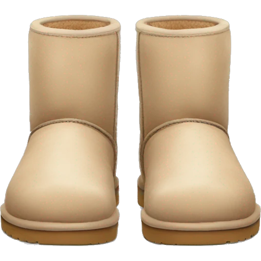 A pair of beige short uggs emoji
