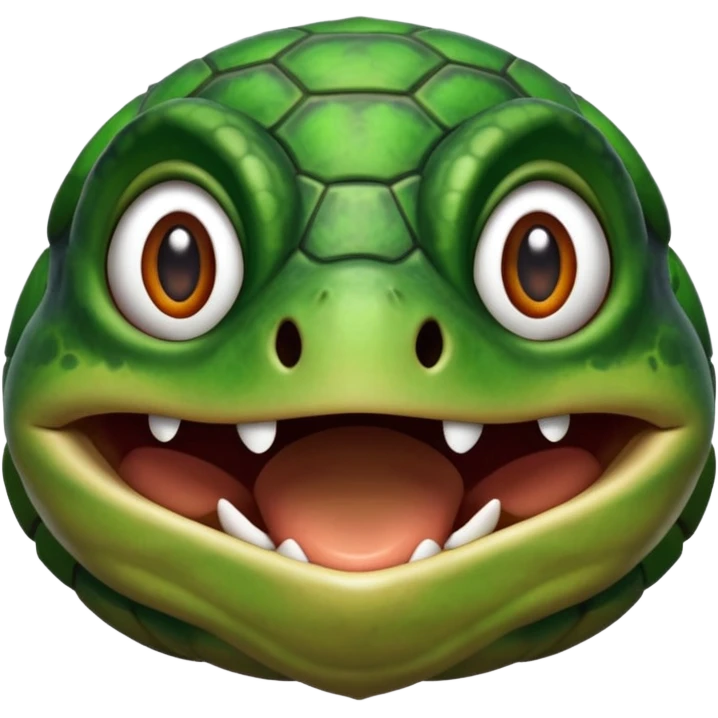 Screaming turtle emoji