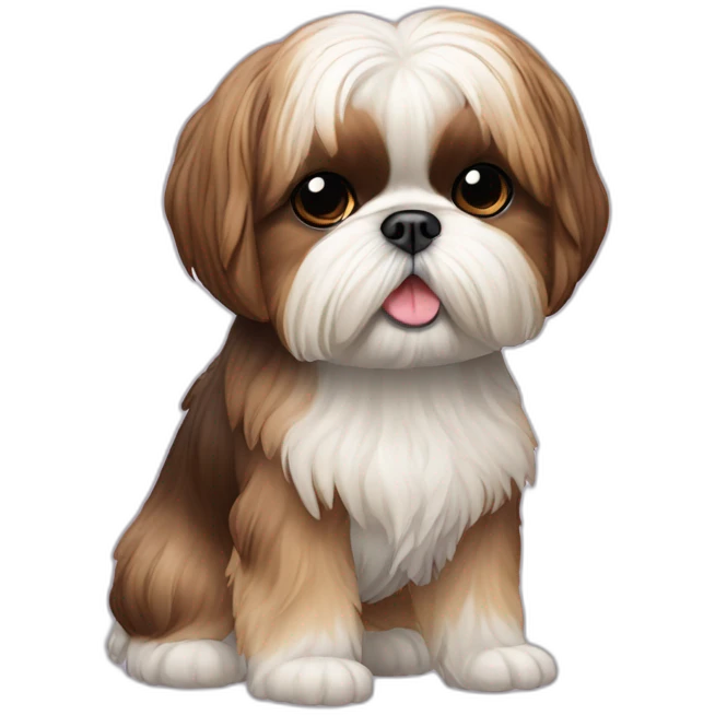Dog Shih Tzu full-height emoji