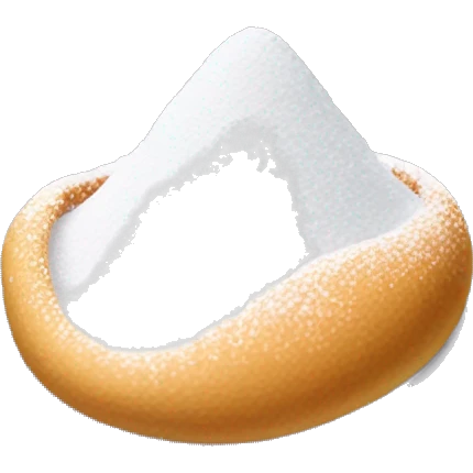 nose smelling powdered sugar emoji