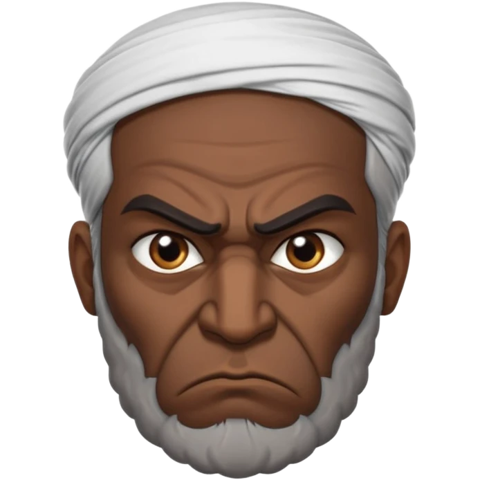in profile, angry Iranian emoji