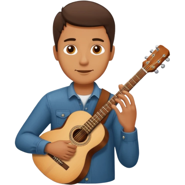man holding guitar emoji