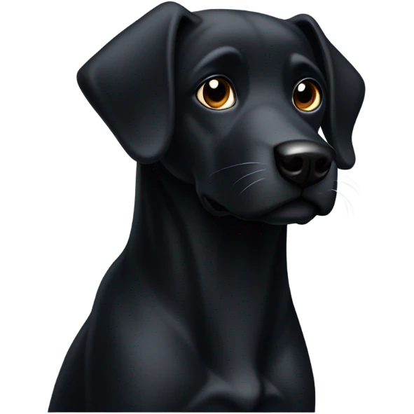 Black dog emoji