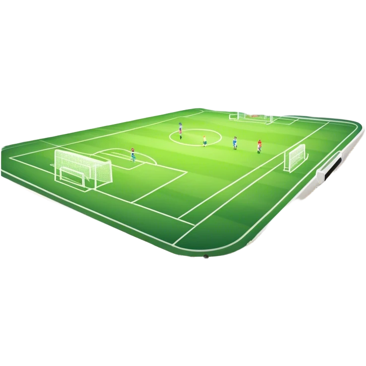 An icon featuring a large stadium with a football match in progress, players in action on the field, and a cheering crowd in the stands. Bright floodlights illuminate the pitch, creating an intense atmosphere of competition. The transparent background highlights the thrill of live sports events. emoji