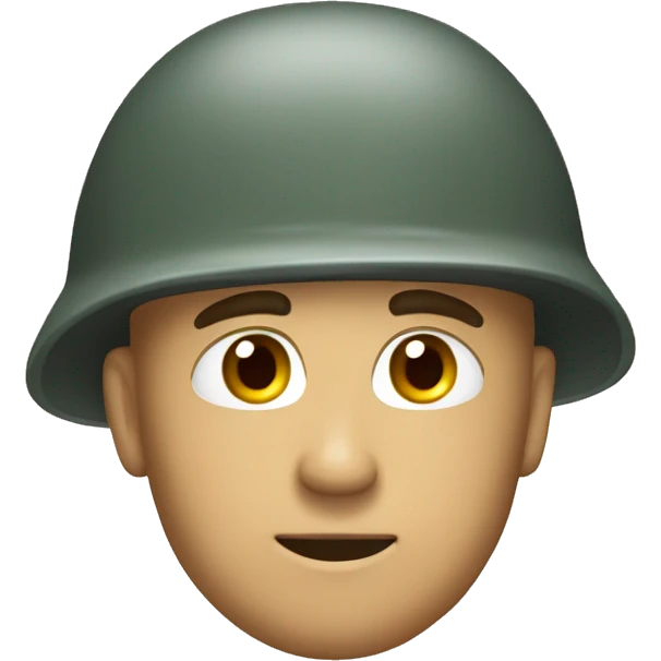 Soldat avec un genou à terre  emoji