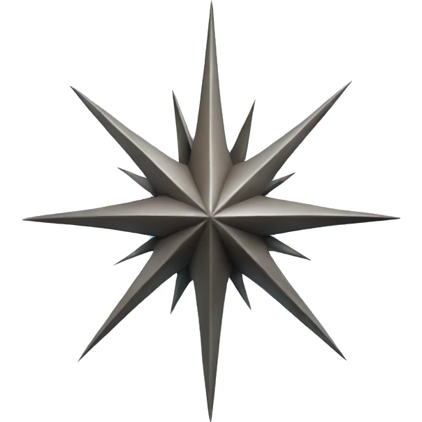 northern star spiky emoji