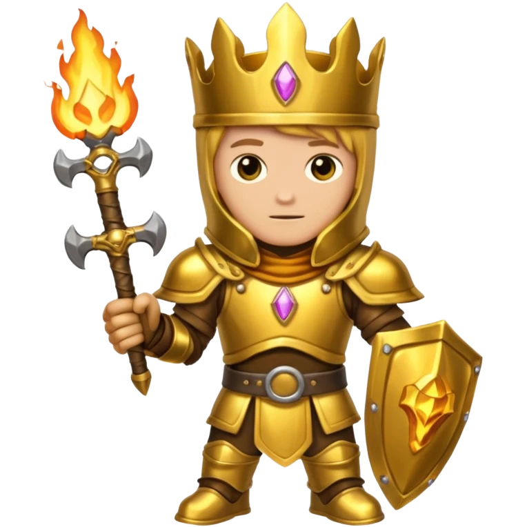 Forge Prince – brass gauntlet + molten belt, Golden Princes. emoji