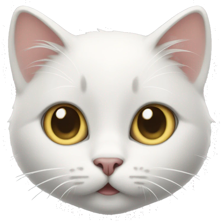 white cute cat emoji