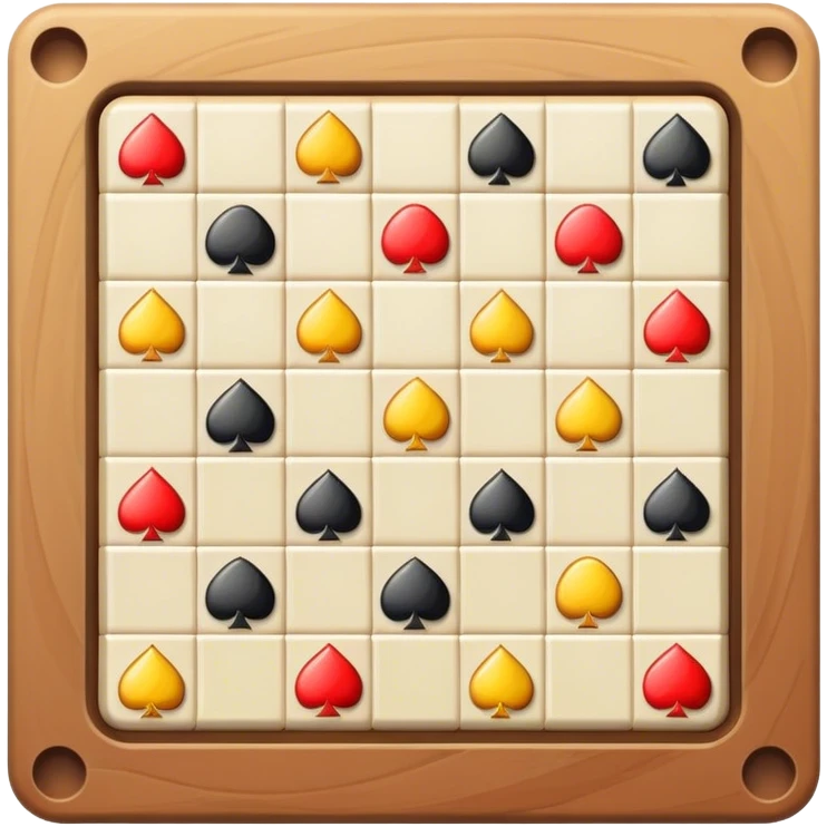 Board game with patterned tiles emoji