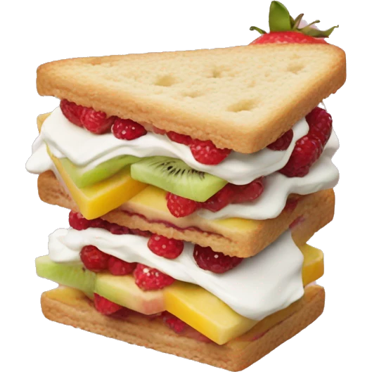 Fruit & Cream Sandwich emoji