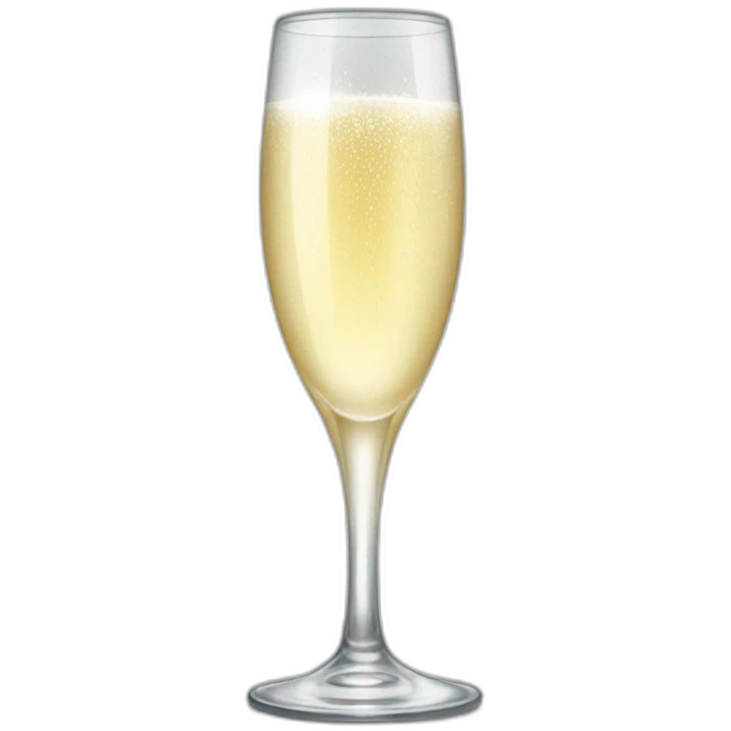 champagne glass cheering emoji