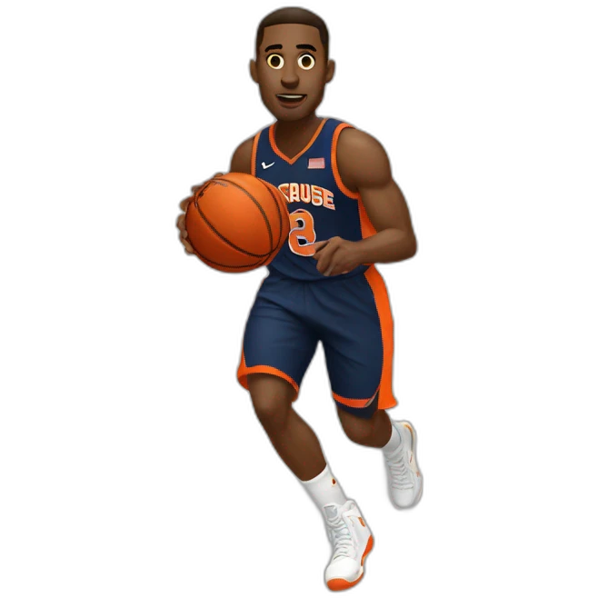 Syracuse orange basketball player emoji