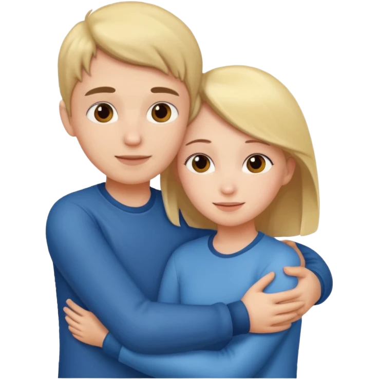 girl and boy hugging  emoji