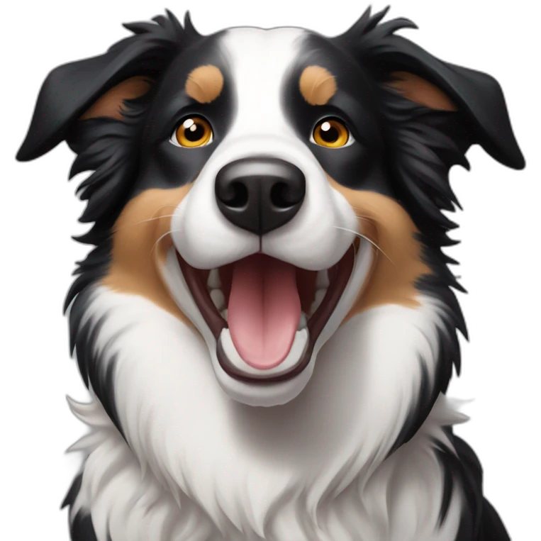 Happy border Collie named Roy emoji