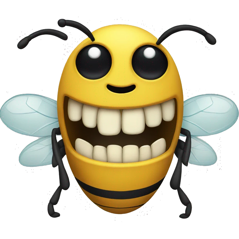 Bee with teeth  emoji