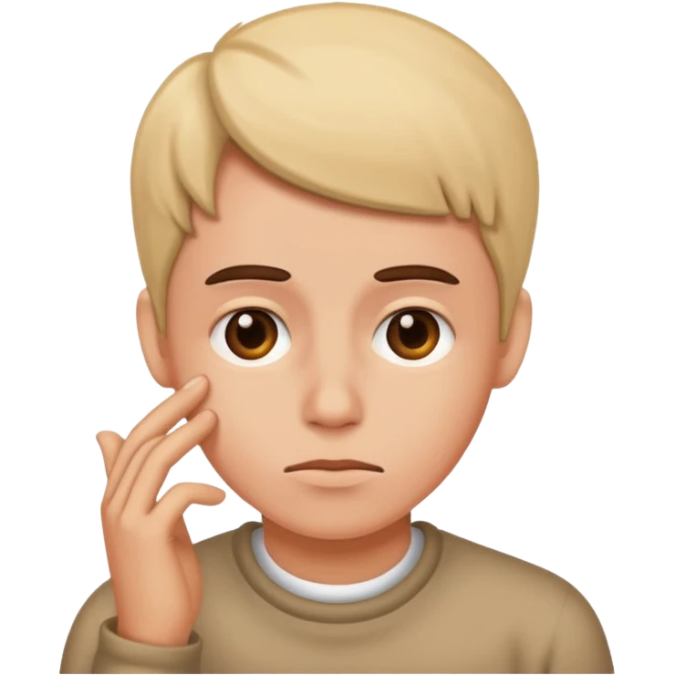 thinking or trying to remember emoji