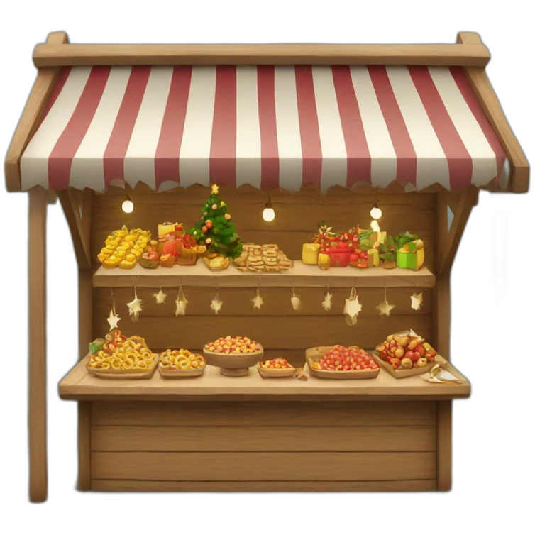 Christmas market stall emoji