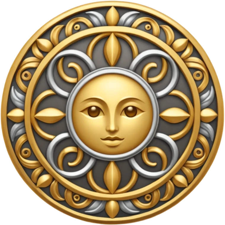 symbol of divine synergy between earth God, sun God, sea God and Death God emoji