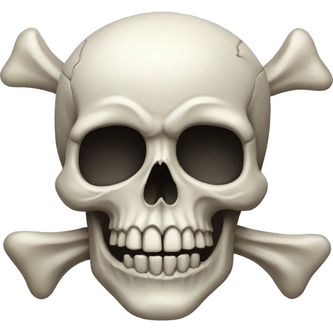 Skull with bow emoji