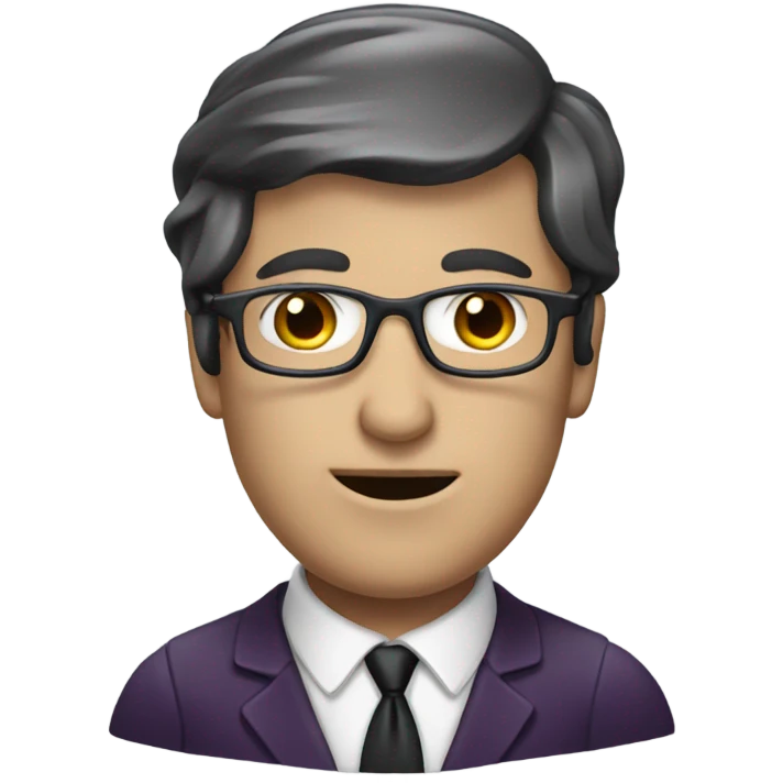 Aubergine in the face of a lawyer emoji