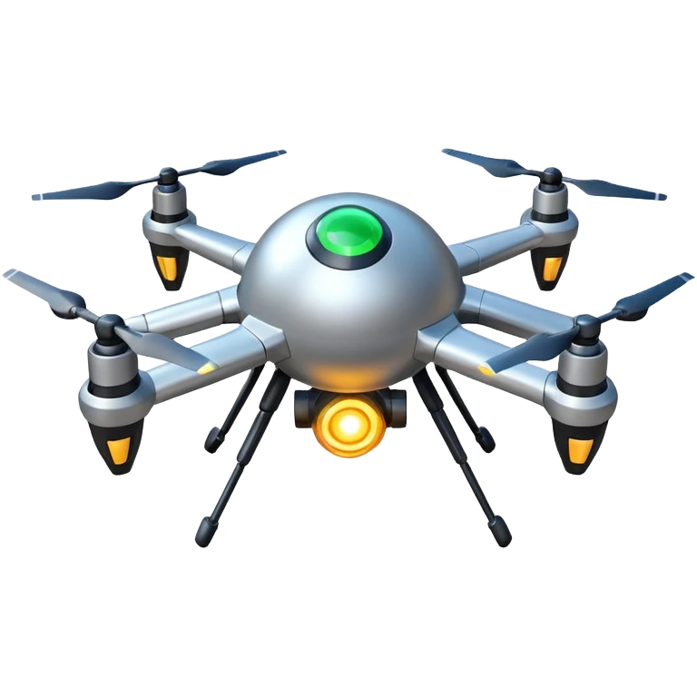 flying orb shaped futuristic targeting drone acquires target and paints with laser. sci-fi war. no propellers  emoji