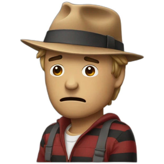 Freddie Krueger triste emoji