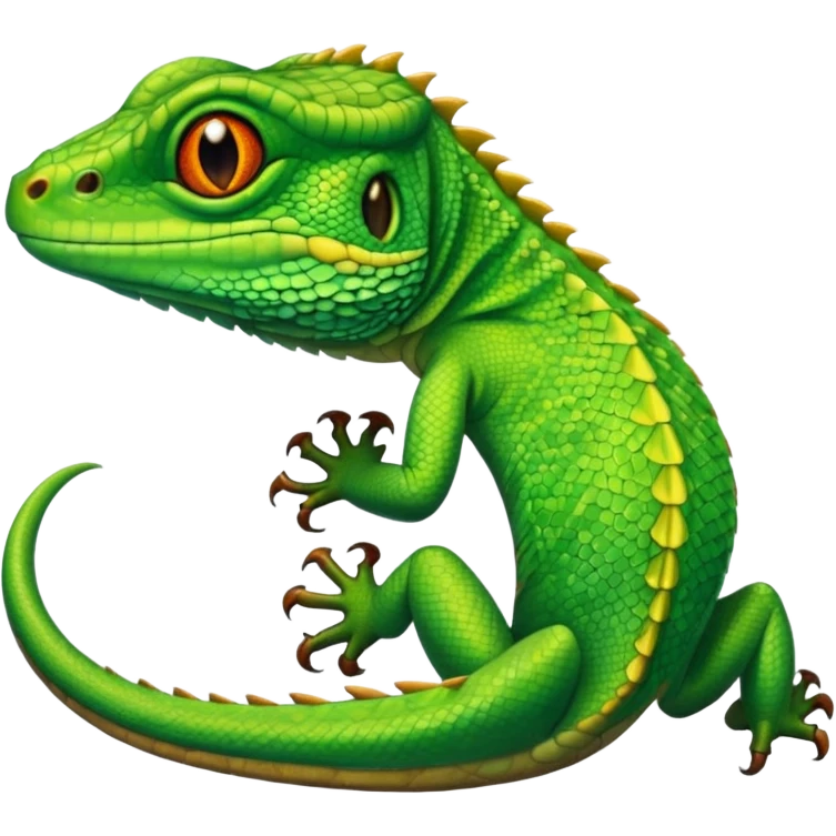 Groom lizard emoji