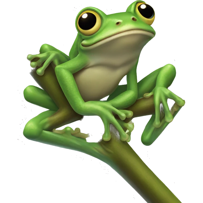 tree frog, viewed from above emoji