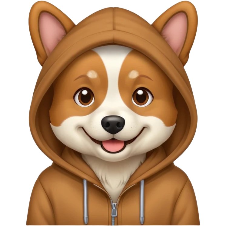 dog wearing hoodie  emoji
