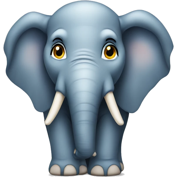 curious elephant emoji with sparkles emoji emoji
