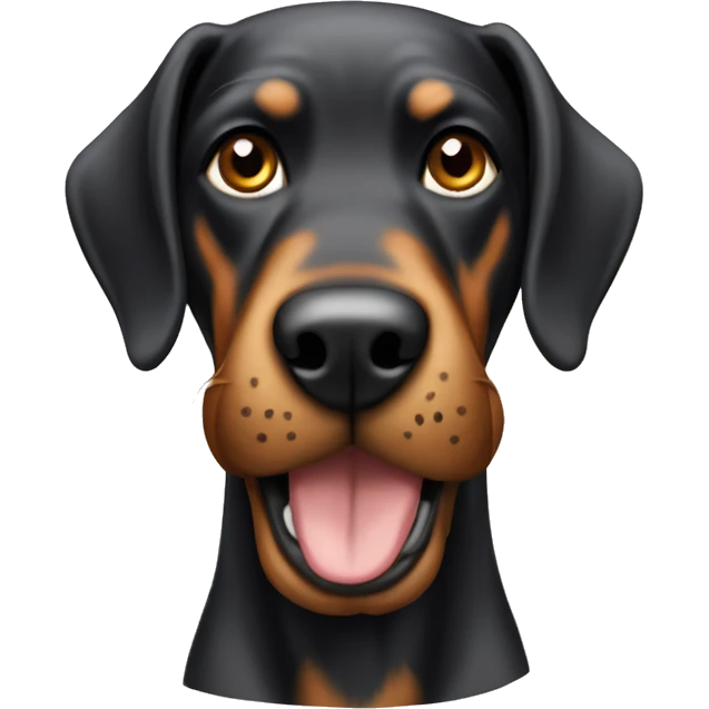 Dog dóberman emoji