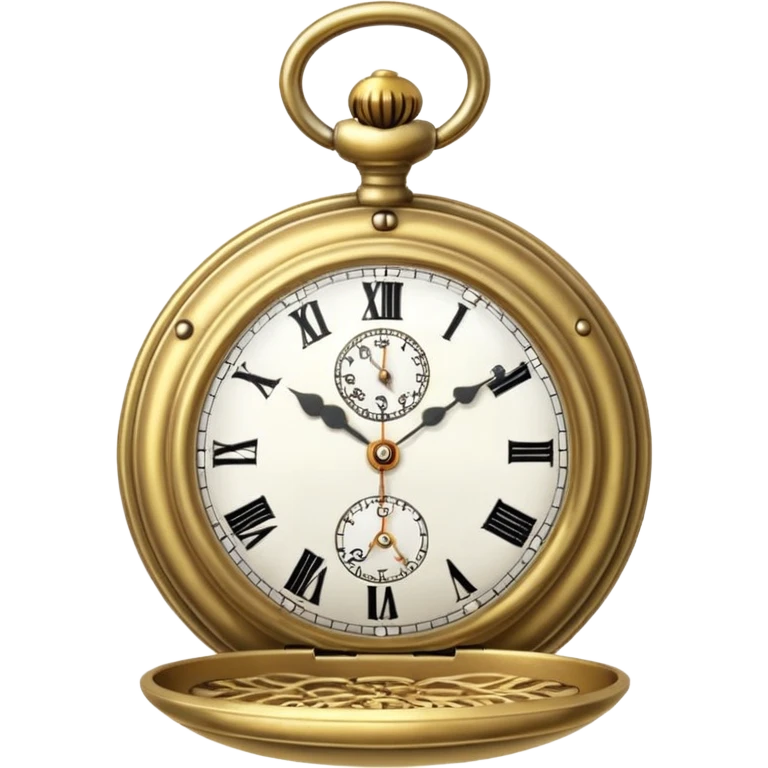 Old pocket watch with chain ￼ emoji