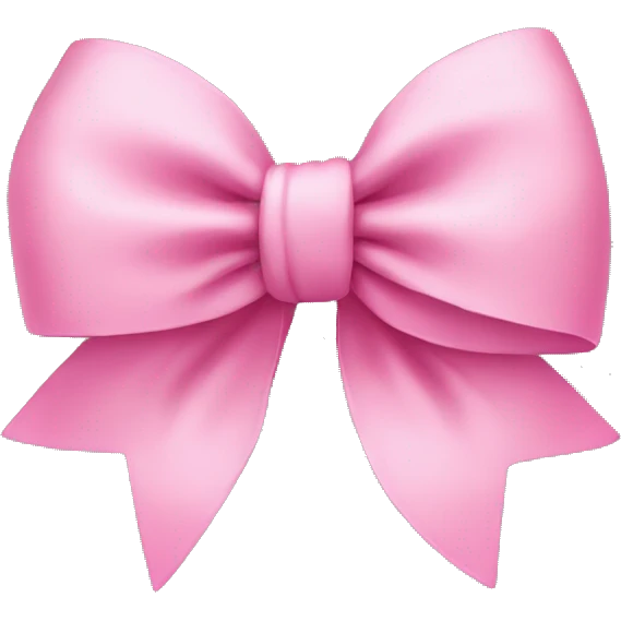 Cute pink bow emoji