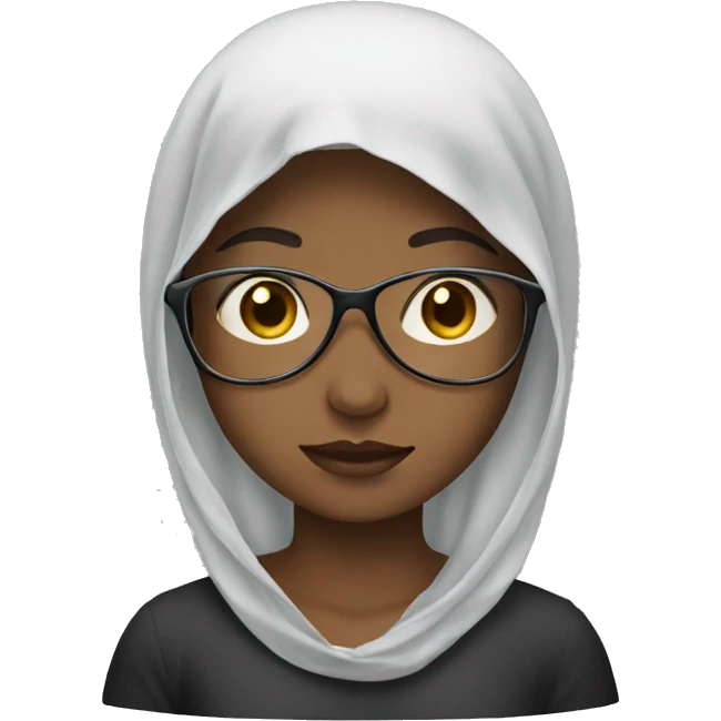 Girls wearing veil and glass  emoji