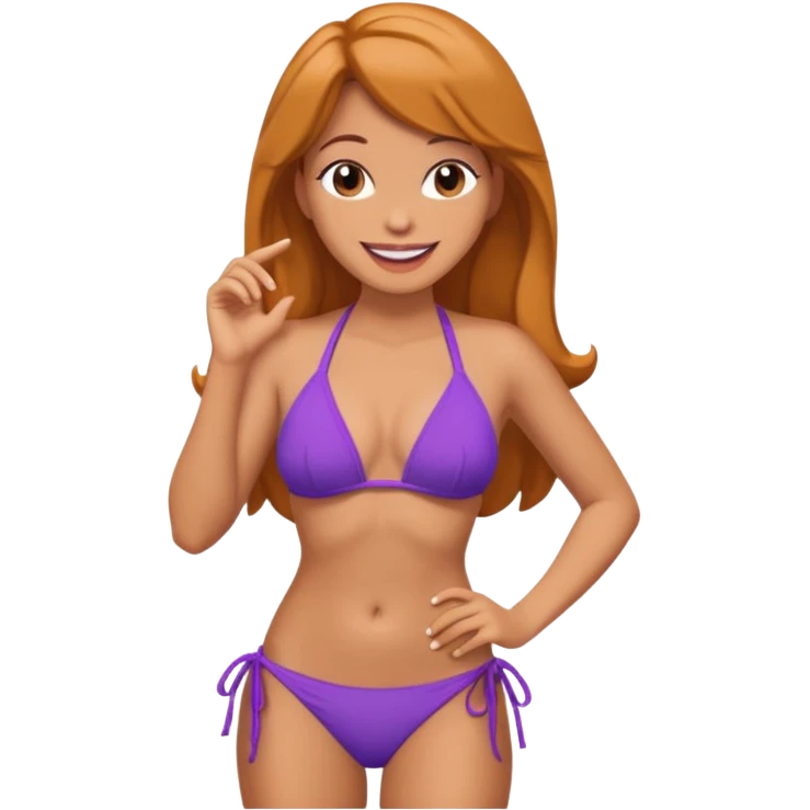 Daphne Blake Bikini Talking emoji